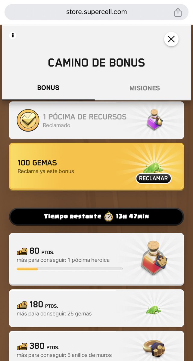 Ya se conectaron a la tienda de Supercell? Hay GEMAS GRATIS para tu aldea!
Mañana video!