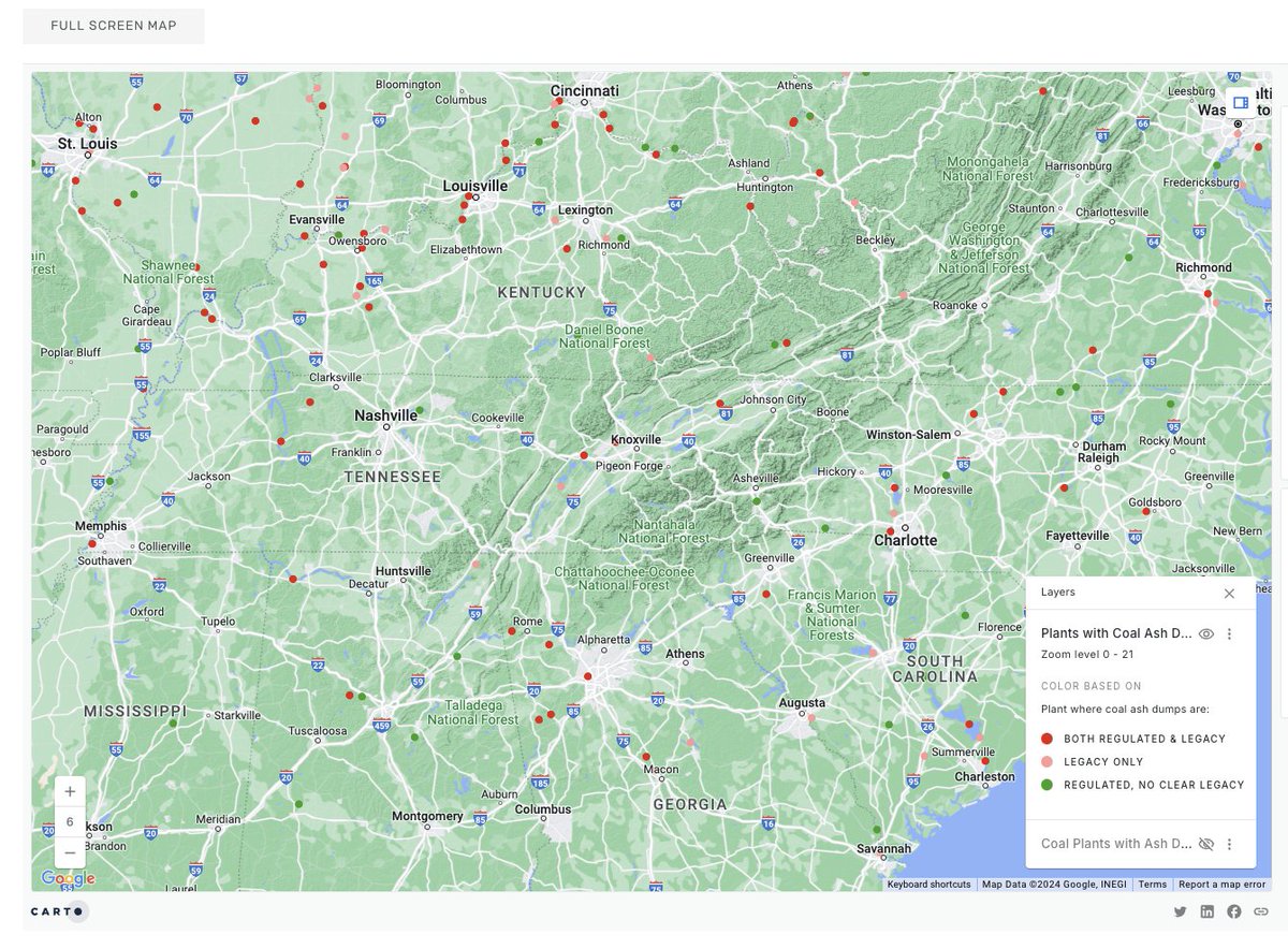 Hurricane Helene (&amp; other minor storms) dumped 40 trillion gallons of water across the Eastern US. Dozens of coal ash ponds holding billions of tons of toxic coal ash laden with heavy metals sit in the areas of heaviest rain &amp; flooding. Does anyone know the status of these