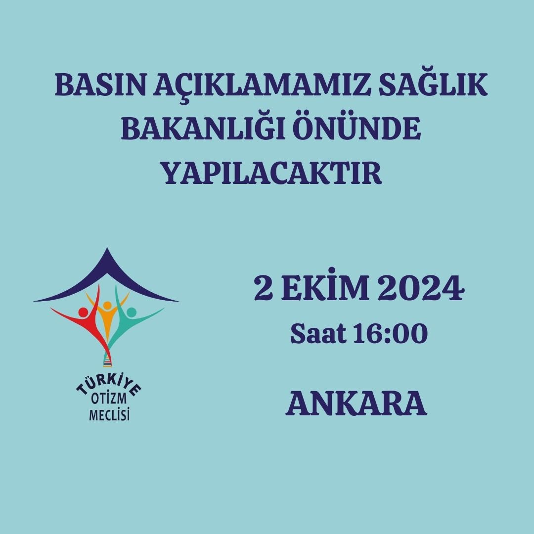 Basın açıklamamızın yeri değişmiştir 

2 Ekim’de saat 16:00’da Sağlık Bakanlığı önünde buluşuyoruz…

RT lütfen…