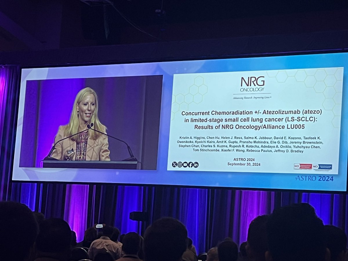 Scott Glaser (@docglaser) on Twitter photo Way to go <a href="/KHigginsMD/">Kristin Higgins</a>!!! Plenary session talk on results of <a href="/NRGonc/">NRG Oncology</a> Lu005 study of concurrent atezo in LS-SCLC. #ASTRO24 <a href="/cityofhope/">City of Hope</a> <a href="/COH_RadOnc/">City of Hope - Department of Radiation Oncology</a> Way to go <a href="/KHigginsMD/">Kristin Higgins</a>!!! Plenary session talk on results of <a href="/NRGonc/">NRG Oncology</a> Lu005 study of concurrent atezo in LS-SCLC. #ASTRO24 <a href="/cityofhope/">City of Hope</a> <a href="/COH_RadOnc/">City of Hope - Department of Radiation Oncology</a>