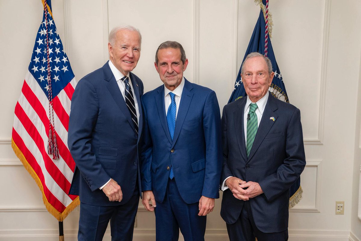Thank you, @potus President Biden for joining us during the Bloomberg Global Business Forum and the 2024 #EarthshotInnovationSummit, supported by Bloomberg Philanthropies, as we work towards a better future for our world.