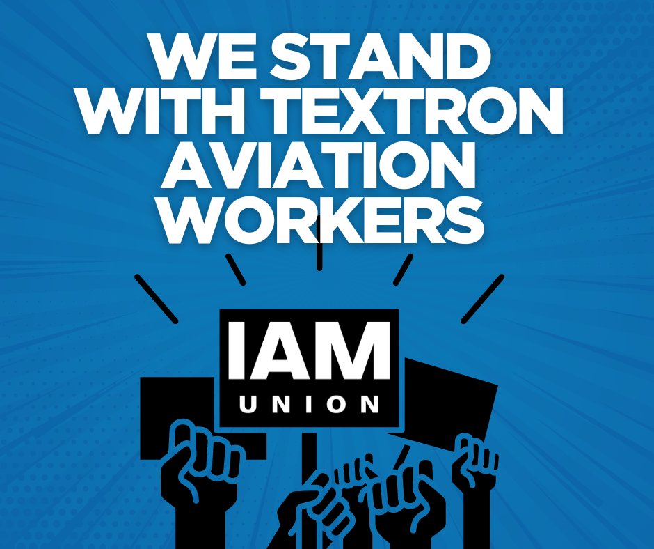 Our <a href="/iamll774/">IAMLocal774</a> members at Textron Aviation are on strike and sending a clear message to the company – their families and communities deserve more.

600,000 IAM members across North America and the entire labor movement has your back. Together we are unstoppable!
