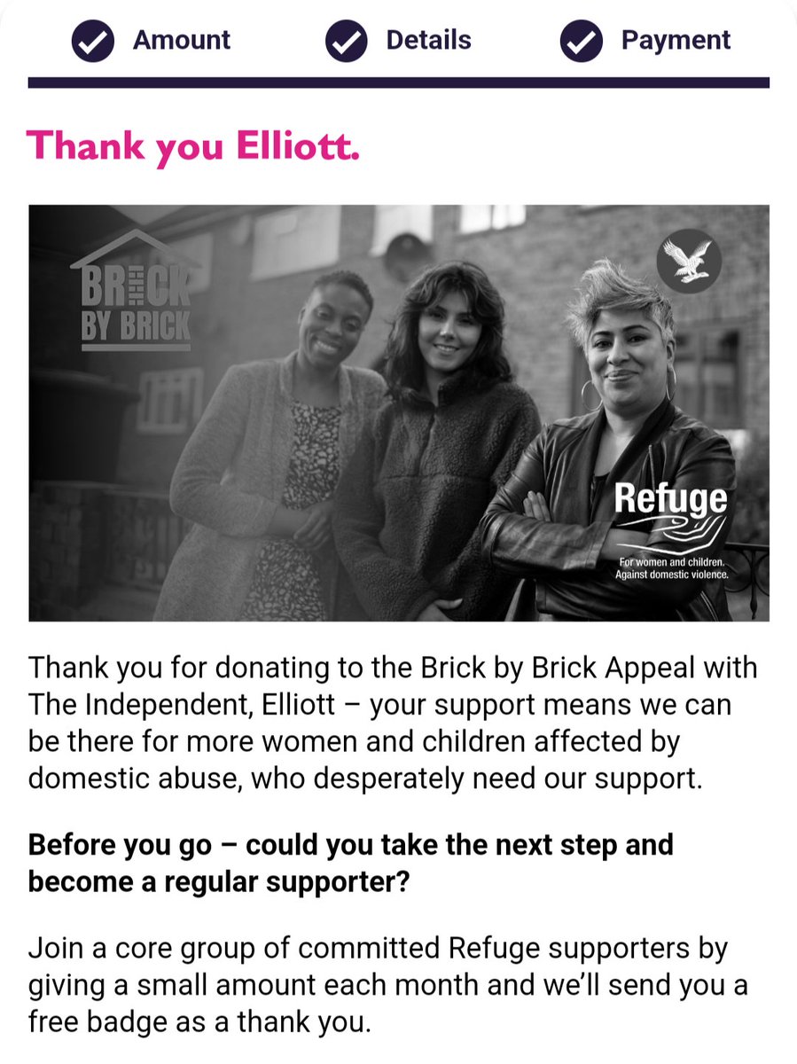 E_whall's tweet photo. @idriveaclassic Yes absolutely true and thank you. I've still made a donation to Refuge. Thank you for being one of the good ones 👍 https://t.co/Pg1lu4uLJx