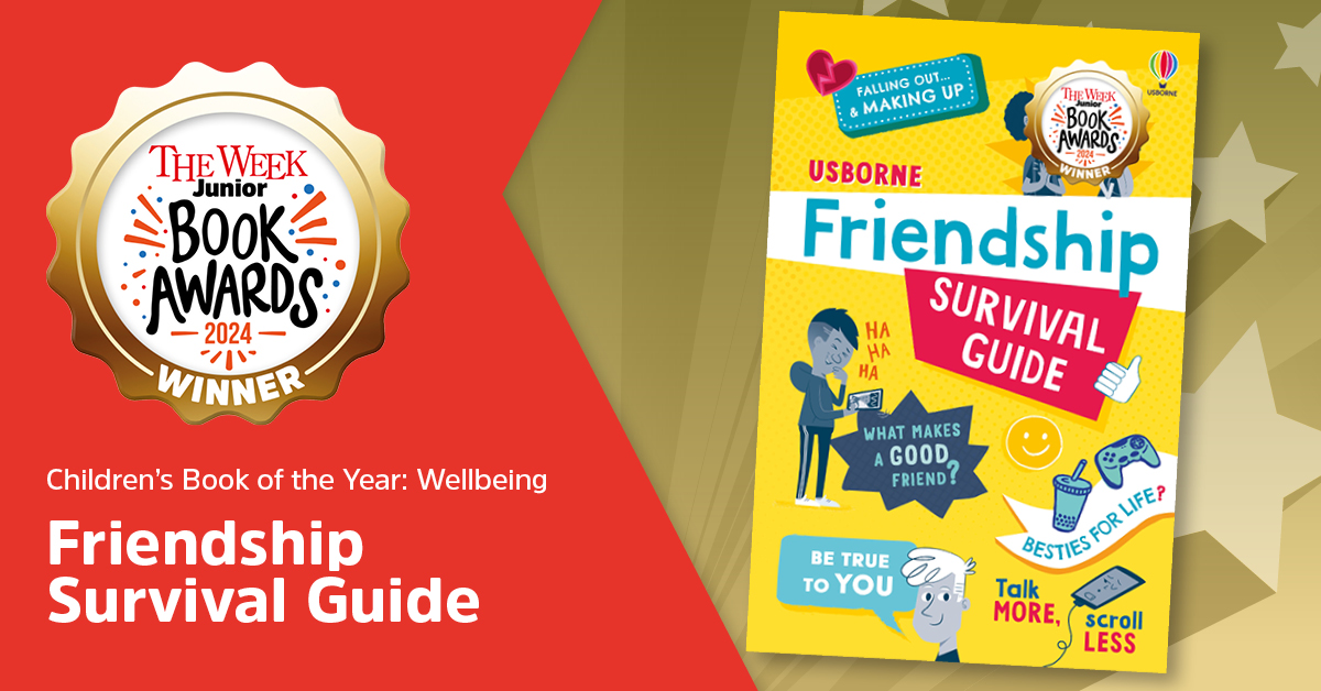 🌱✨ A big round of applause for Friendship Survival Guide by Caroline Young for winning Children’s Book of the Year: Wellbeing. Published by <a href="/Usborne/">Usborne Publishing</a>, this "useful, warm and chatty" book wowed our judges. #TWJBookAwards #Wellbeing