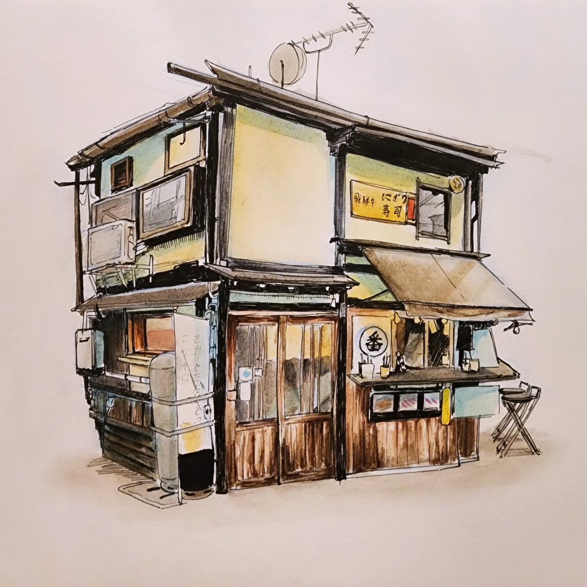 hk_drawss's tweet photo. Its been a rough 6 months so thought I would share a nice memory from the year: I had the best beef skewers at this store in Takayama. Eating them as snow fell softly around made me feel all warm and fuzzy ☺️ So while I can barely hold on rn, I am grateful I experienced this too~ https://t.co/BP1phxPSU5