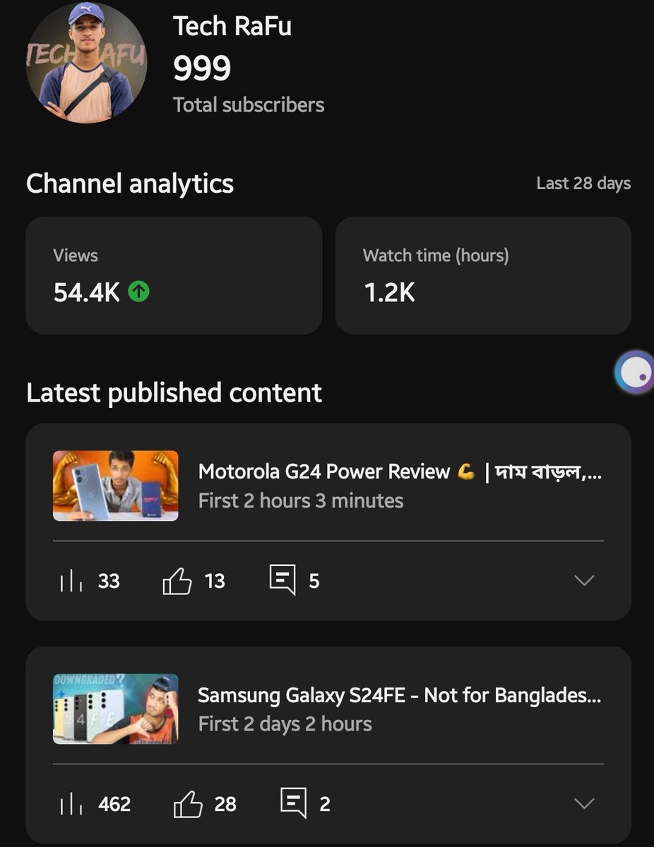 techrafu's tweet photo. Now We Are Officially 1000 🎉🎉 !!

YouTube Channel Create করার আগে সবারই স্বপ্ন থাকে ১০০০ সাবস্ক্রাইব পূরণ করা। তেমনটা আমারও ছিল। কিন্তু আমি টার্গেট নিছিলাম ছয় মাসের ভিতরে কমপ্লিট করার চেষ্টা করব !!

কিন্তু আপনাদের ভালবাসায় ৪ মাস ১৫ দিন সময় লাগছে !

আসসালামুয়ালাইকুম...!! https://t.co/IyHrIK1xWV