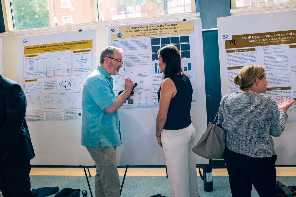 Floge Lab (@flogelab) on Twitter photo Undergraduate researcher, Elise Lipezker, presented her summer URECA (undergraduate research and creative activities) funded project on 09/27. Here pictured discussing her results with WFU president Dr. <a href="/PresidentWente/">Susan R. Wente</a> and WFU biology microscopy director Dr. Glen Marrs. Undergraduate researcher, Elise Lipezker, presented her summer URECA (undergraduate research and creative activities) funded project on 09/27. Here pictured discussing her results with WFU president Dr. <a href="/PresidentWente/">Susan R. Wente</a> and WFU biology microscopy director Dr. Glen Marrs.