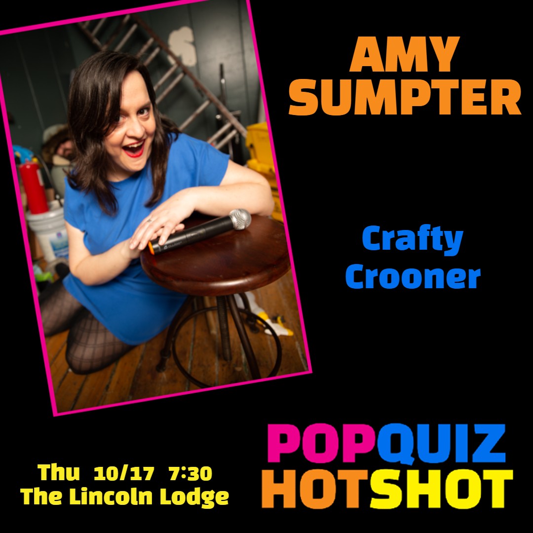 Or next show features the hip hopping, rap rocking, storytelling power house that is Amy Sumpter. She said howdy we said hi. Yet another amazing reason to come check us out!