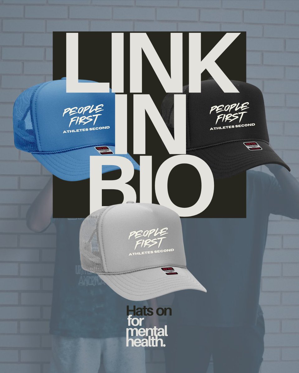 As World Mental Health Day approaches, we have partnered up with our friends at Onrise for our ‘Hats On For Mental Health’ campaign!

Our limited edition ‘PEOPLE FIRST, ATHLETES SECOND’ hats are now live! Click the link in our bio to get yours today!