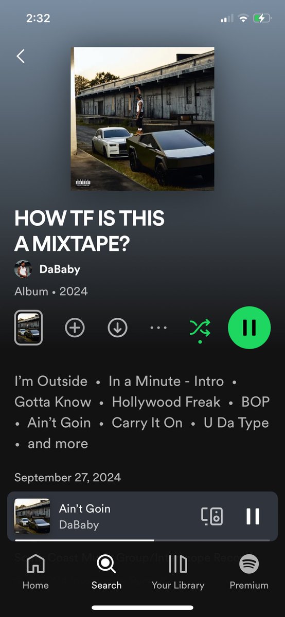 DavePOfficial's tweet photo. #HowTFIsThisAMixtape @DaBabyDaBaby π₯π₯π₯π₯ https://t.co/kPYMsVnyqa