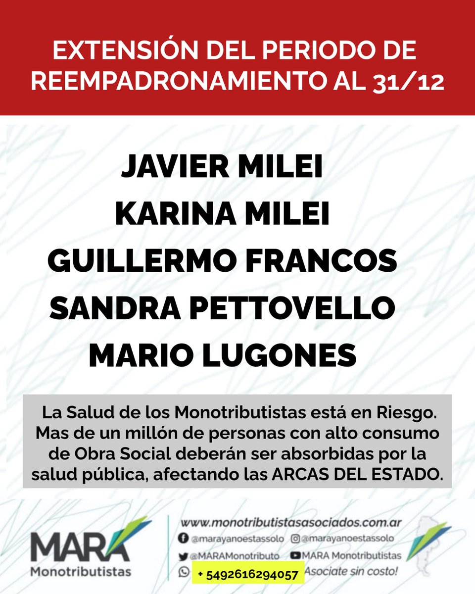 RominaRzb's tweet photo. @MARAMonotributo @JMilei https://t.co/vGcVu20E7l