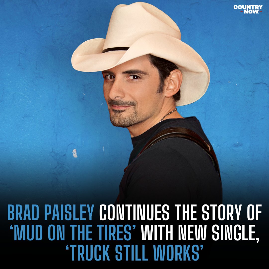 Country Now (@countrynow) on Twitter photo Nearly two decades after "Mud On The Tires," <a href="/BradPaisley/">Brad Paisley</a> is continuing the story with his brand-new single, "Truck Still Works"! 🛻
READ MORE: urls.grow.me/YcVyzDNj1w Nearly two decades after "Mud On The Tires," <a href="/BradPaisley/">Brad Paisley</a> is continuing the story with his brand-new single, "Truck Still Works"! 🛻
READ MORE: urls.grow.me/YcVyzDNj1w