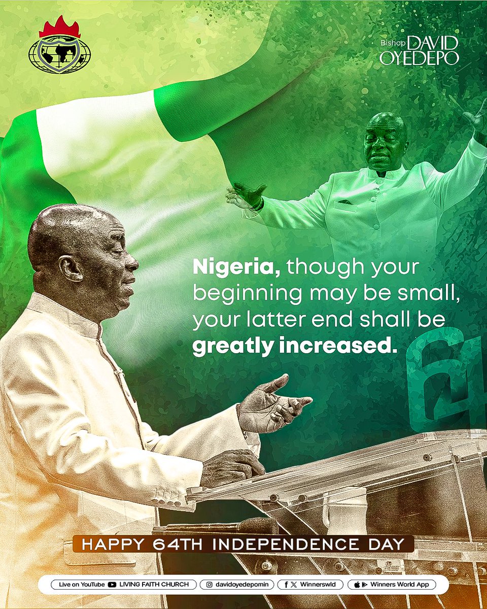 It is the dawning of a new day, Nigeria!

#Nigeria
#HappyIndependence