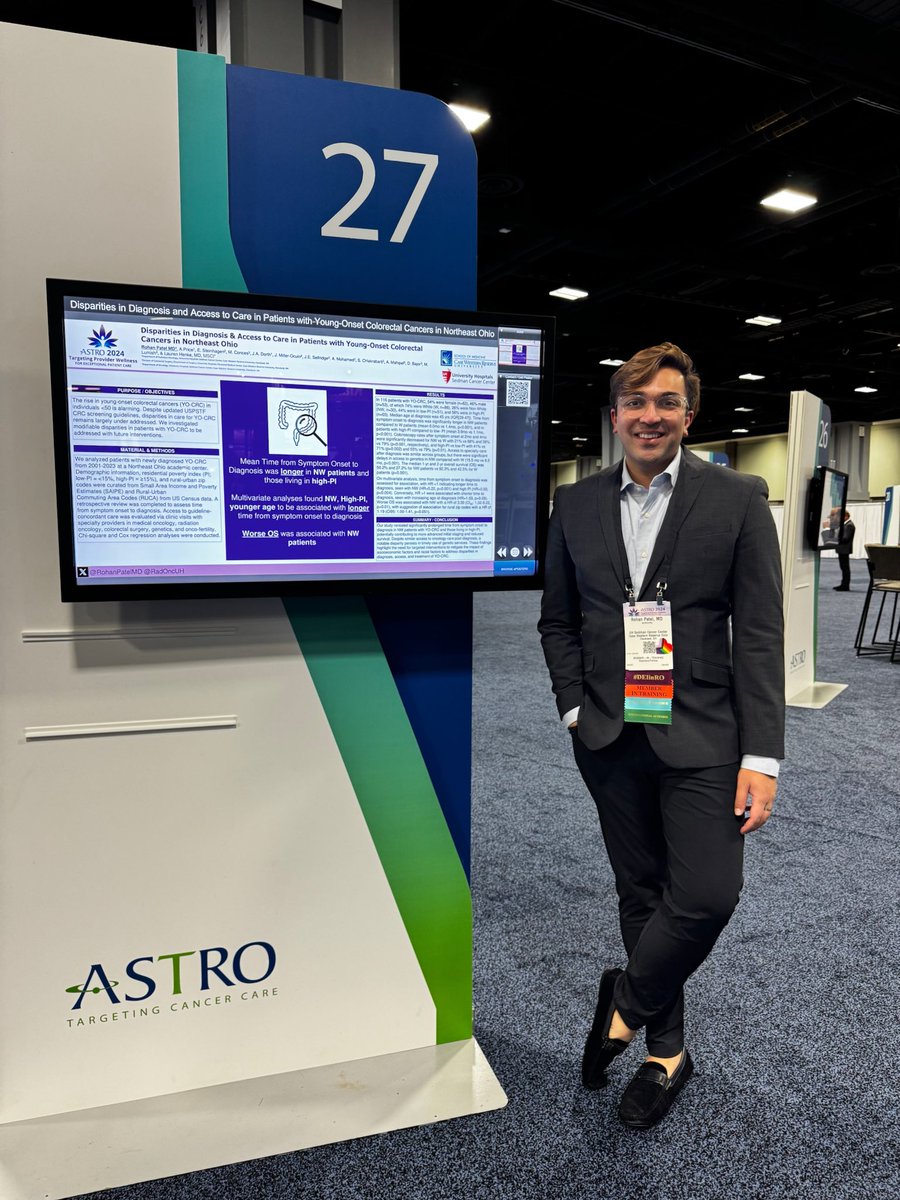 Let’s talk YO-CRC! Pts who are non-white, living in areas w/ high poverty (based on US census data), and those who are younger had longer times from symptom onset to diagnosis, and non-white patients have worse OS (compared to NHW). We have to do more for our marginalized groups