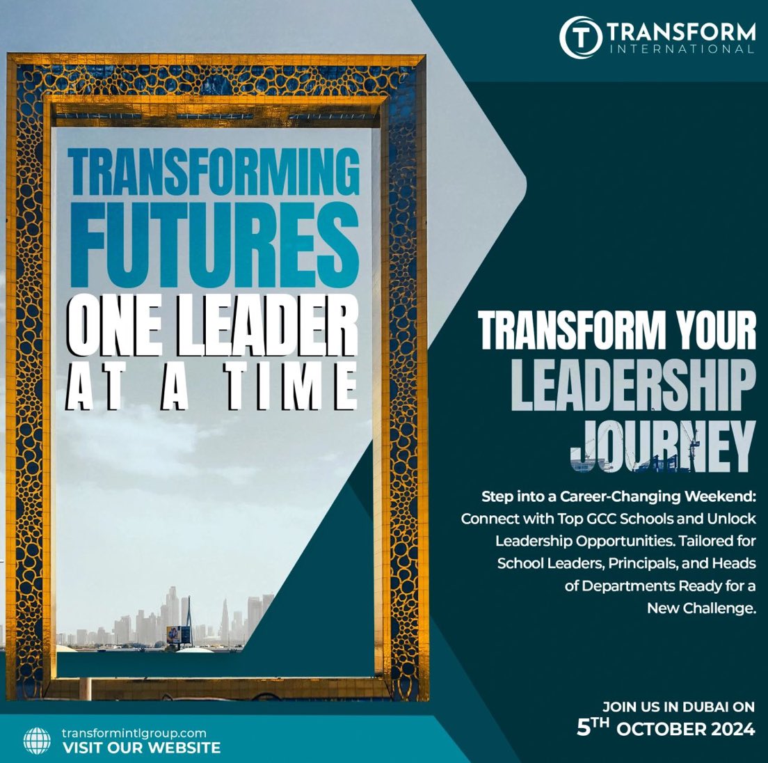 We are looking forward to being a part of the Leadership Summit in Dubai this Saturday. The conference is now sold out and proves to be an exciting networking and recruitment event.