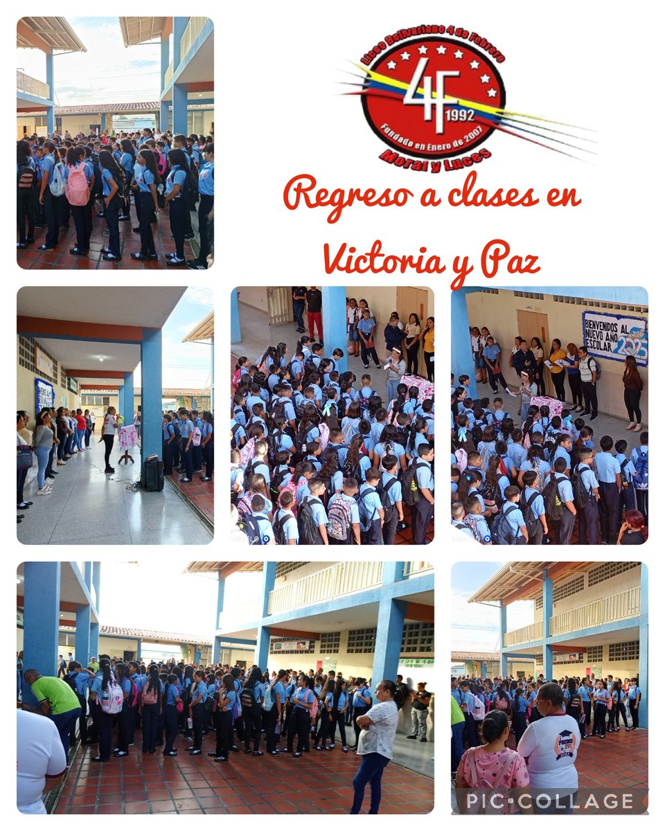 Feliz y bienvenidos al nuevo año escolar 2024-2025 REGRESO A CLASE EN VICTORIA Y PAZ 
#somosfundabit @zonabarinas  @fundabitbar  @hectorrodriguez