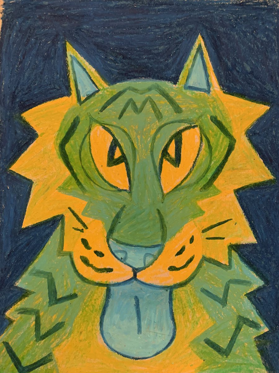 vicsprite's tweet photo. do people still post art on here? cracked out my oil pastels the other day hehe https://t.co/ZXjxQXKtsH