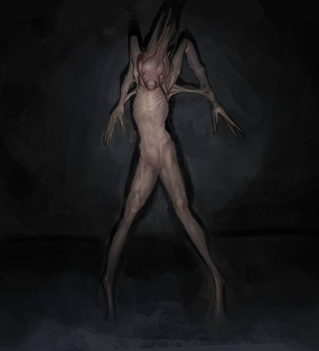 HandNull's tweet image. Hi, I'm Alex. I'm a horror illustrator and concept artist, if you'd like to commission some art for Halloween please send me a message or reply to this post.