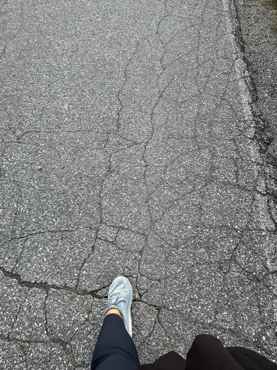 AbshireElise's tweet photo. I’m heartbroken to see the images of devastation coming out of NC right now. I was in Beech Mountain visiting my aunt and uncle only a week ago and drove and walked on these same roads that are now washed away. Grateful my family is safe and praying for all still in danger. https://t.co/I3t2BXyHy3