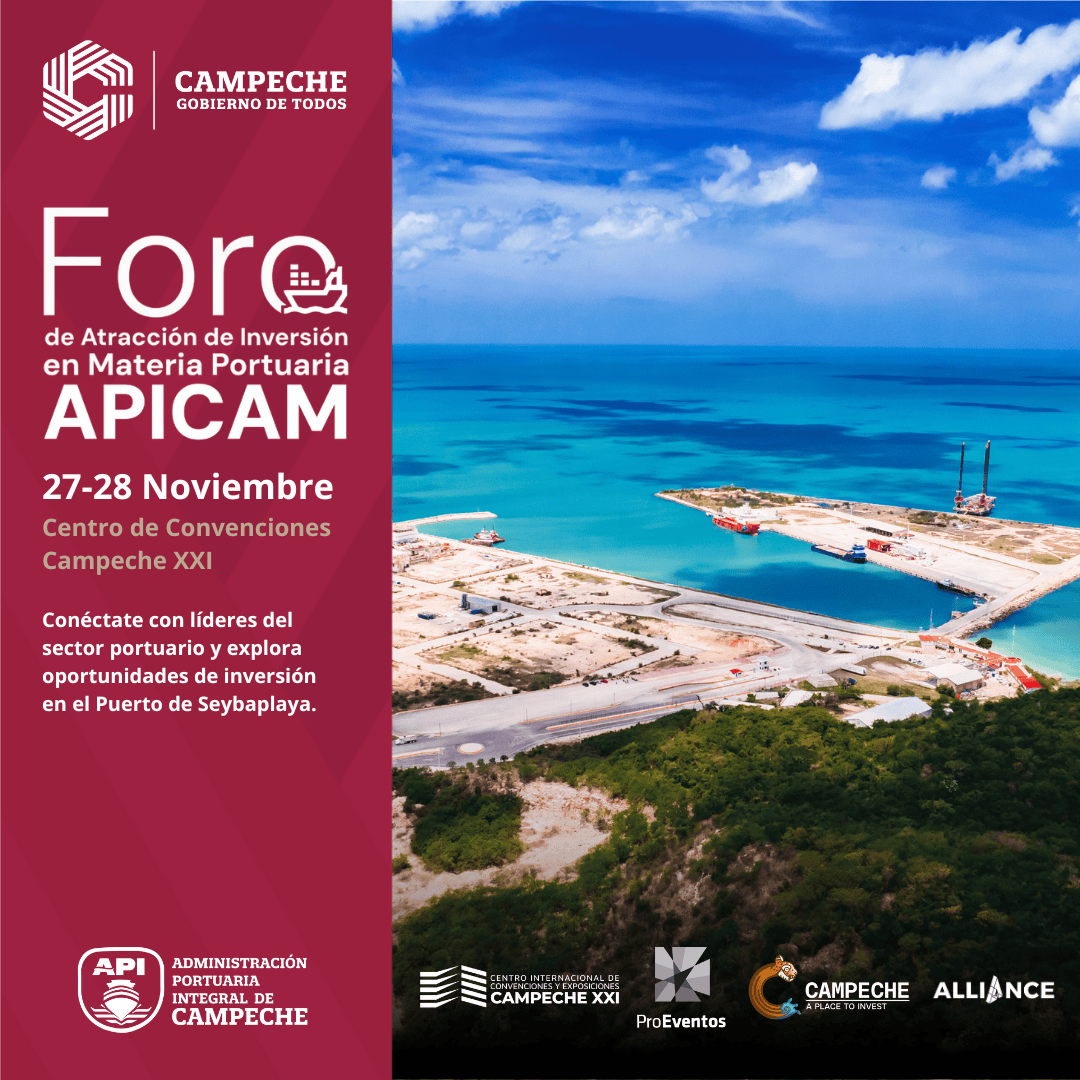 EnergyAlliance3's tweet image. 🚢 ¿Por qué invertir?

🔹Conexión estratégica con mercados internacionales.  
🔹Amplias áreas para infraestructura.
🔹Potencial de crecimiento económico.
🔹Networking.
 
🔗 Regístrate 👉🏼  alliance.zoholandingpage.com/ForoAPICAM/ 

#InversiónCampeche #APICAM #ForoPortuario  #APlaceToInvest