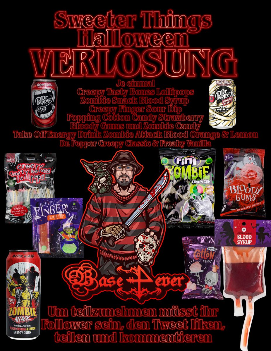 Base4ever's tweet photo. Süßes oder Saures 🎃
Nein... Süßes UND Saures ☝🏻
Um den Oktober zu feiern gibt es wieder eine tolle #SweeterThings Verlosung mit lauter leckerem Halloween Kram für euch!
Teilnehmen könnt ihr bis 20. Oktober 23.59 Uhr, dann ist das Paket rechtzeitig bis Halloween beim Gewinner 🤗 https://t.co/WuPrO59E4p