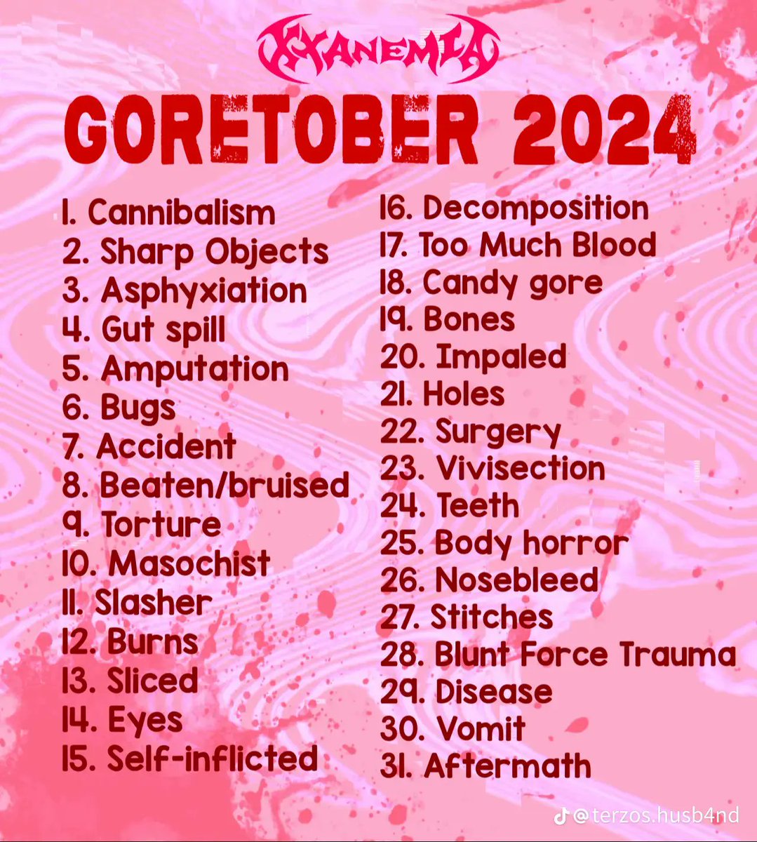 U know i'll be in these one 👀

Stay Tuned!💀
#Goretober2024
