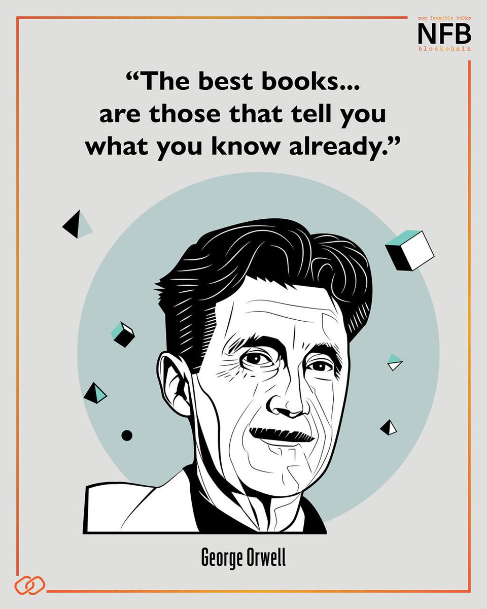 NFBChain's tweet photo. “The best books... are those that tell you what you know already.” #GeorgeOrwell
Which favorite author in your library would you like to see as an NFB? #intpublishers #nfbchain #nfbmarketplace
Visit 👉 https://t.co/ffznhj8GSQ https://t.co/0bgbPoOS3n