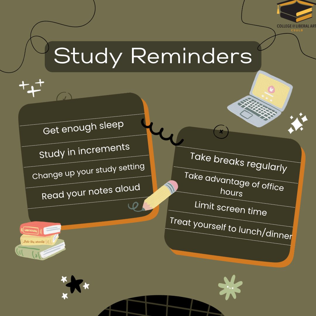 Midterms are fast approaching!

What helps you? Share your tips in the comments.
