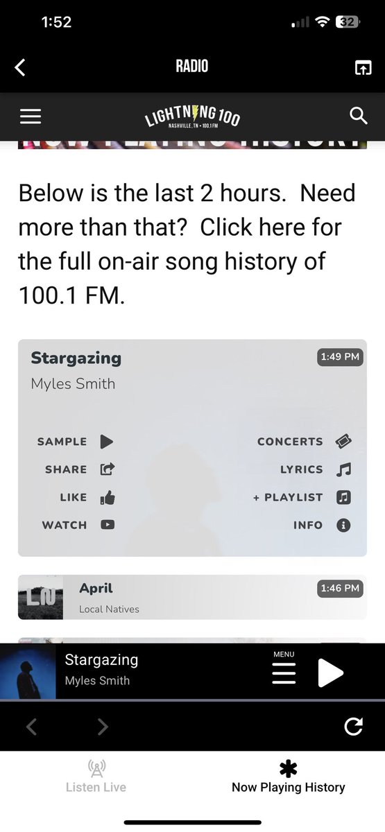 Thanks <a href="/danbuckley/">Dan Buckley</a> for spinning some <a href="/MylesSmithUK/">Myles Smith</a> ⚡️💯<a href="/Lightning100/">Lightning 100</a> <a href="/PilgrimageFest/">Pilgrimage Festival</a>