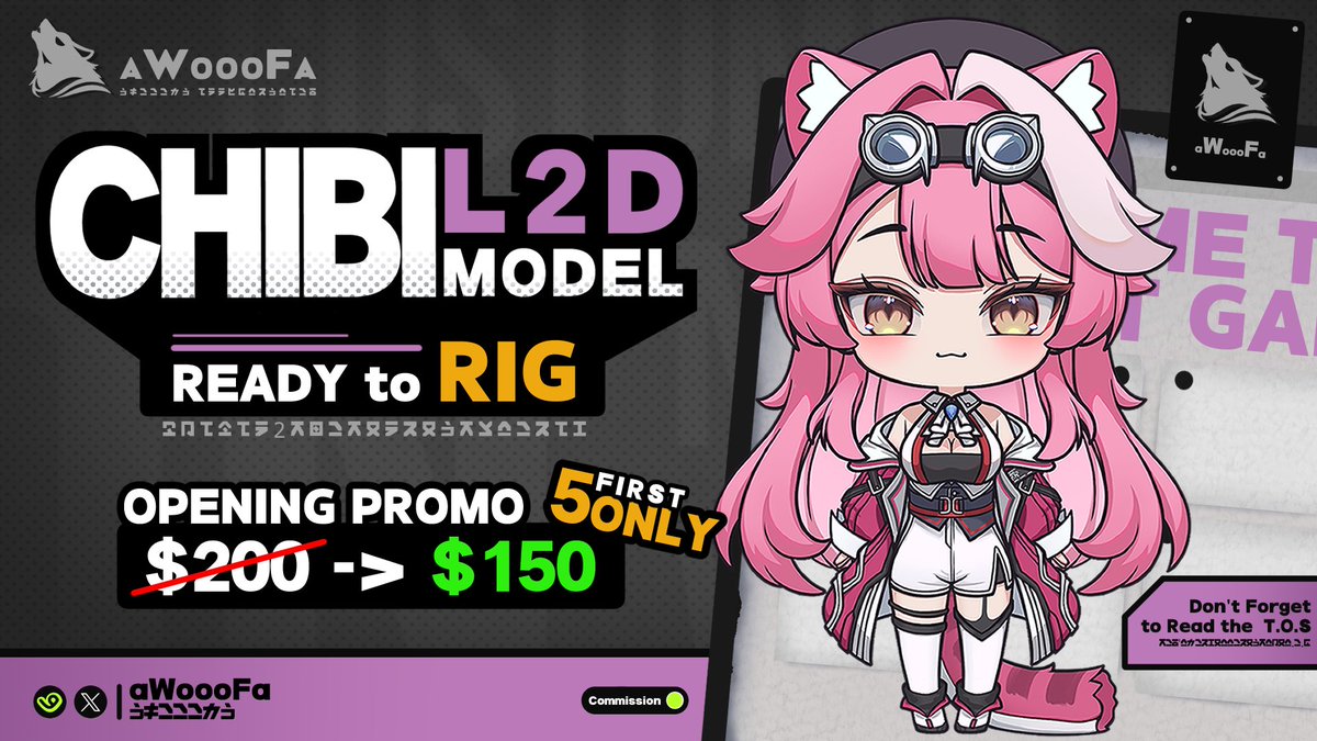 aWoooFa's tweet photo. VGen Comms are open now~
5 New products have been listed~
I'll be waiting for you... (⊙_⊙) 
https://t.co/E4gIhPdPGF
(ᗒᗜᗕ)՛̵̖

SPECIAL PROMO FOR THE FIRST 5 COMMISSIONERS WHO TAKE THE CHIBI L2D MODEL [ $50 DISCOUNT ]

#Commission #ChibiL2D #VGenComms https://t.co/wCwvdulMHe