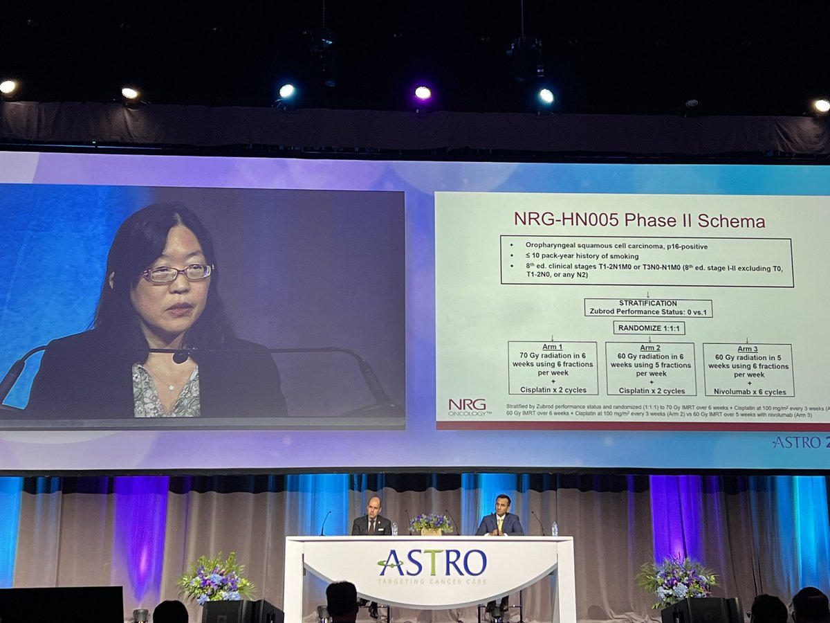 CJTsaiMDPhD's tweet photo. ‼️@sueyom presenting @NRGonc HN005 interim analysis @ASTRO_org #ASTRO24. Safe to say concurrent IO-RT (as of current field/delivery) is not beneficial across disease sites. But given all negative HN trials even for other drug studies thus far, where do we go from here? 

@imrtlee @xrtGenomics @seanmmcbride @IJROBP @yaoyu_md @DrJohndeAlmeida @xrtGenomics @JJCaudell @MFGensheimer @Qle_stanford @drlorenmell @JamesBatesMD @HenryParkMD @henson_md