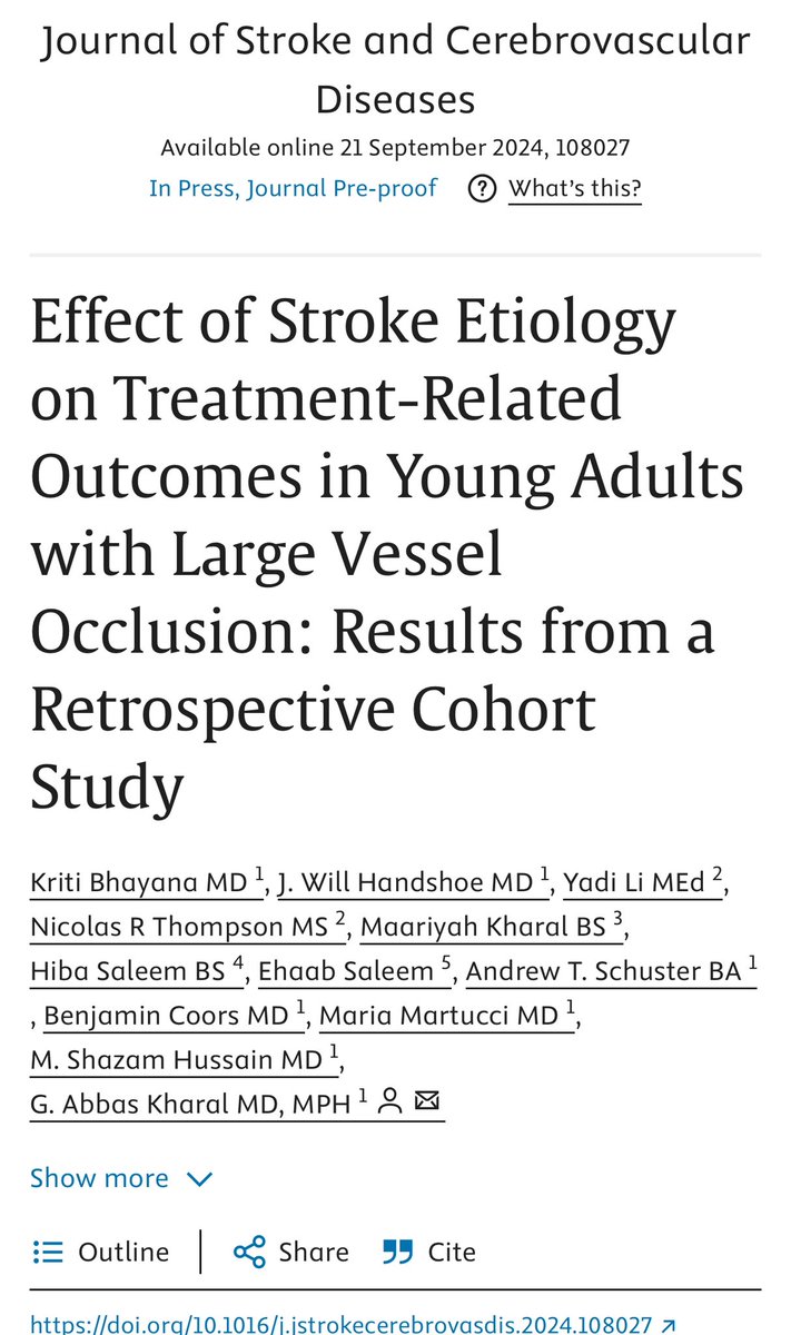Congratulations <a href="/BhayanaKriti/">Kriti Bhayana</a> for this stellar work!👏🏻 Always making everyone proud! #vascularFellow <a href="/UTHealthHouston/">UTHealth Houston</a>