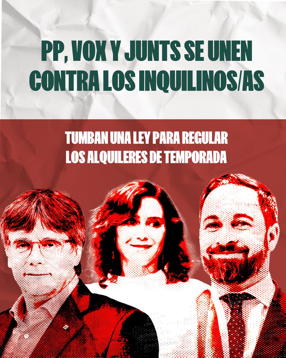 <a href="/ppmadrid/">PP Comunidad de Madrid</a> <a href="/IdiazAyuso/">Isabel Díaz Ayuso</a> Las Derechas votando juntas.
A la hora de la verdad Pp y Junts se  necesitan