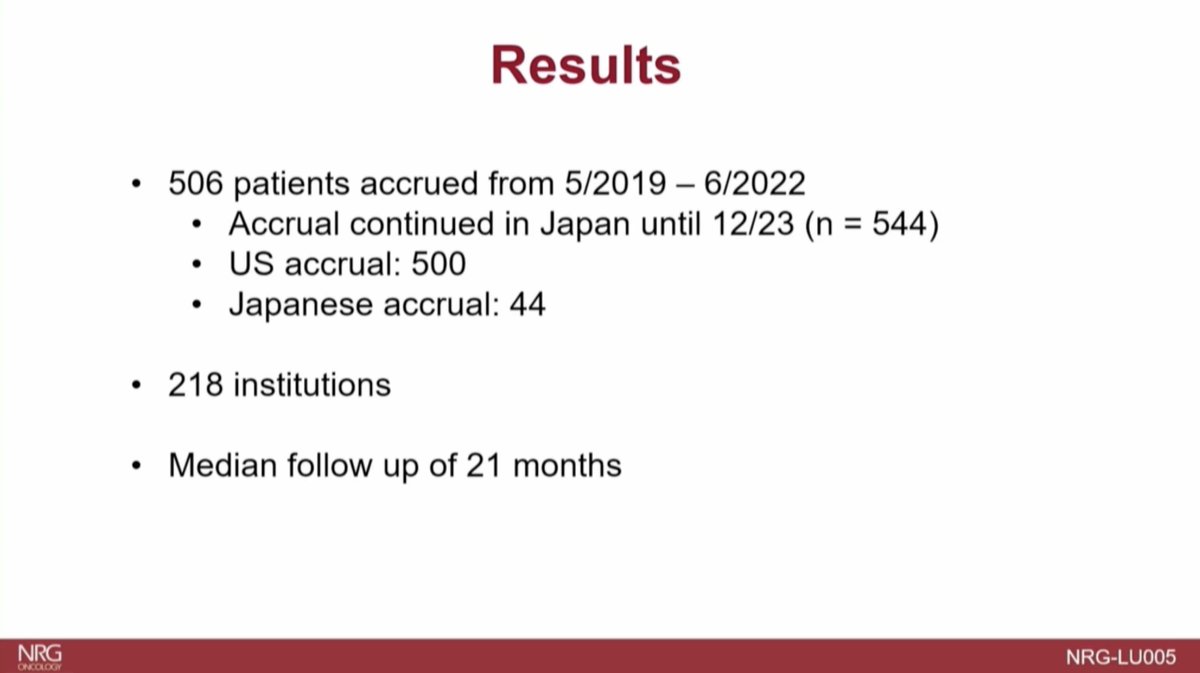 Stephen V Liu, MD (@stephenvliu) on Twitter photo #ASTRO24 Dr. <a href="/KHigginsMD/">Kristin Higgins</a> presents results from NRG LU005: a phase III study of concurrent atezolizumab with chemoradiation followed by 1y of atezo vs CRT and observation for limited stage #SCLC. Note different treatment design, different population than ADRIATIC. #ASTRO24 Dr. <a href="/KHigginsMD/">Kristin Higgins</a> presents results from NRG LU005: a phase III study of concurrent atezolizumab with chemoradiation followed by 1y of atezo vs CRT and observation for limited stage #SCLC. Note different treatment design, different population than ADRIATIC.