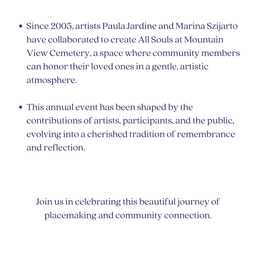 Register for Study Tour 09: Artists in Residence, Honouring the Ancestors at Mountain View Cemetery by tapping the link in our bio.

#AllSouls #MountainViewCemetery #HonouringAncestors #Placemaking #CommunityEngagement #CulturalHeritage
