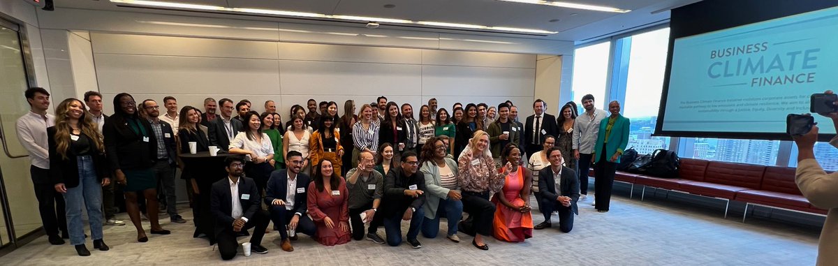 🎉 Celebrated 2 years of <a href="/BusinessClimat1/">BusinessClimateFinance</a> at #ClimateWeekNYC! Thanks to all who joined us and to <a href="/DreamOrg/">D.R.E.A.M. Org.</a> &amp; @MoFo_LLP. Together, we're building a more equitable and sustainable financial system. 🌱
Our fundraiser continues—support our mission here: shorturl.at/hiGeE