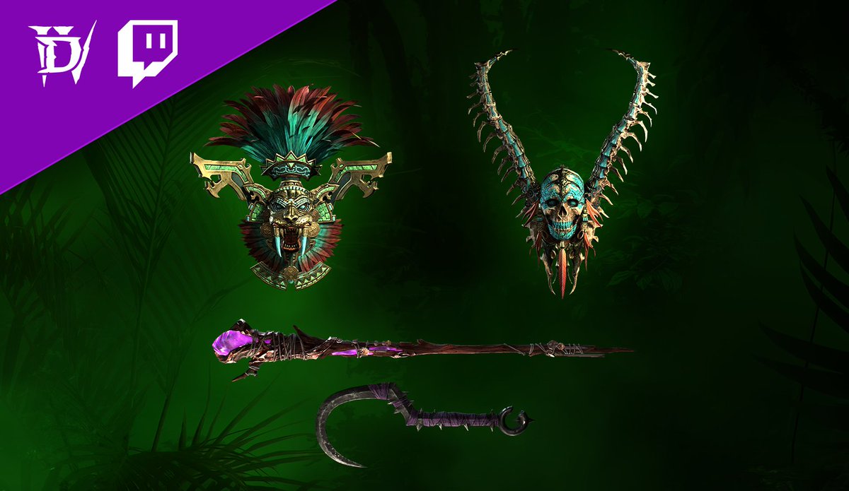 Diablo's tweet photo. Throughout October, watch your favorite #DiabloIV streamers and earn loot 🔥

⚔️ Weapons
🛡️ Armor
🐴 Mounts
😈 And more

Read our blog for more info: https://t.co/JrjCco4Jur https://t.co/8RhSJJak8k