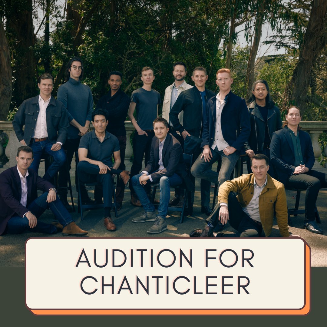 ✨ Want to sing with Chanticleer? ✨ 
Submit your digital audition materials by December 1! 
Full details ▶️ chanticleer.org/auditions-2425
