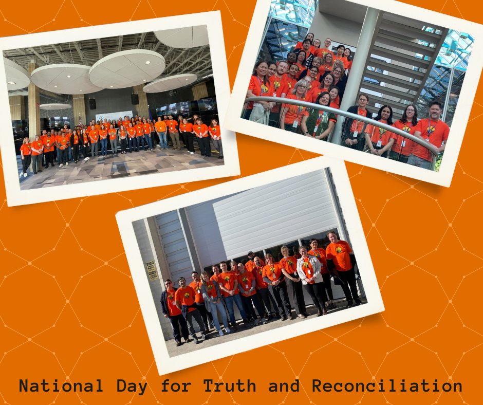 Employees wore orange shirts designed by a local Indigenous-owned business for National Day for Truth and Reconciliation. SRC operates in Treaty 4, 6, 8 and 10 Territories and the Homeland of the Métis and is committed to meaningful reconciliation with Indigenous peoples. 

#NDTR