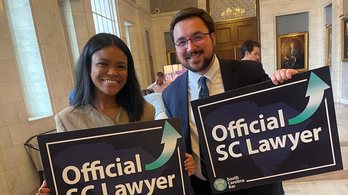 SCBAR's tweet photo. Congratulations to our newest attorneys, sworn into the SC Bar today! ⚖️ Your hard work and dedication have paid off, and your journey in the legal profession begins now. We're excited to see you make a positive impact on the world of law. #SCBar #RaisingtheBar https://t.co/hZXnWKqGfQ