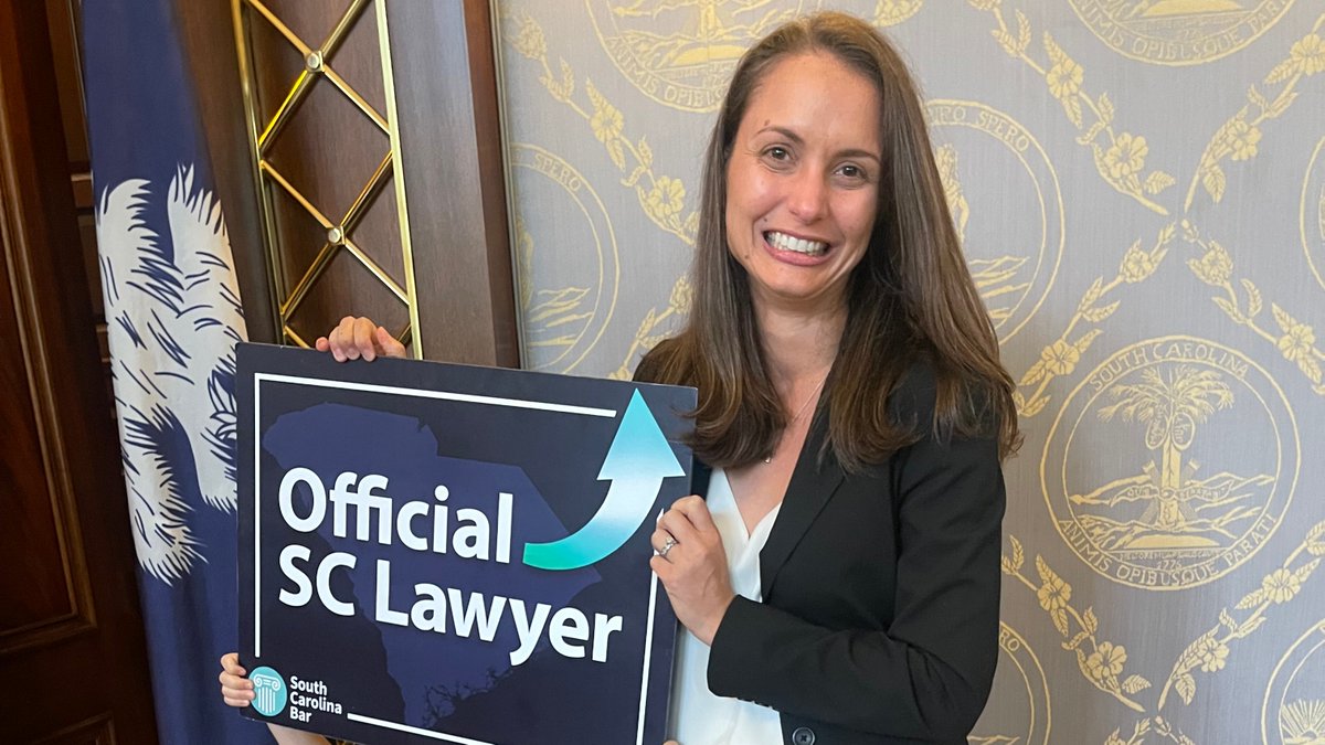 SCBAR's tweet photo. Congratulations to our newest attorneys, sworn into the SC Bar today! ⚖️ Your hard work and dedication have paid off, and your journey in the legal profession begins now. We're excited to see you make a positive impact on the world of law. #SCBar #RaisingtheBar https://t.co/hZXnWKqGfQ