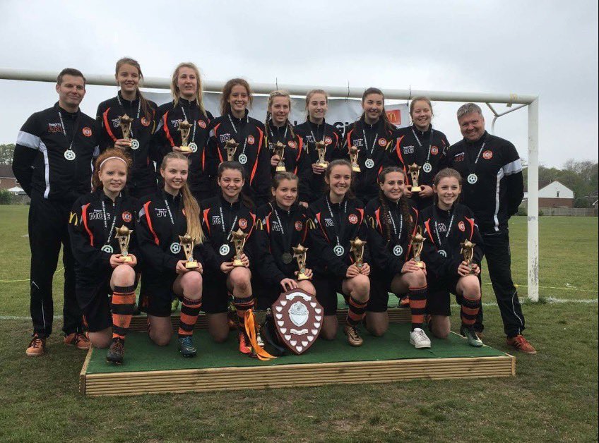 DH_Women's tweet photo. We will always treasure the memories made from our days as Sprowston girls and ladies to winning the league last year. Andy always brought the laughter and reminded us how to enjoy the game we all love. https://t.co/acZyHWnKS8