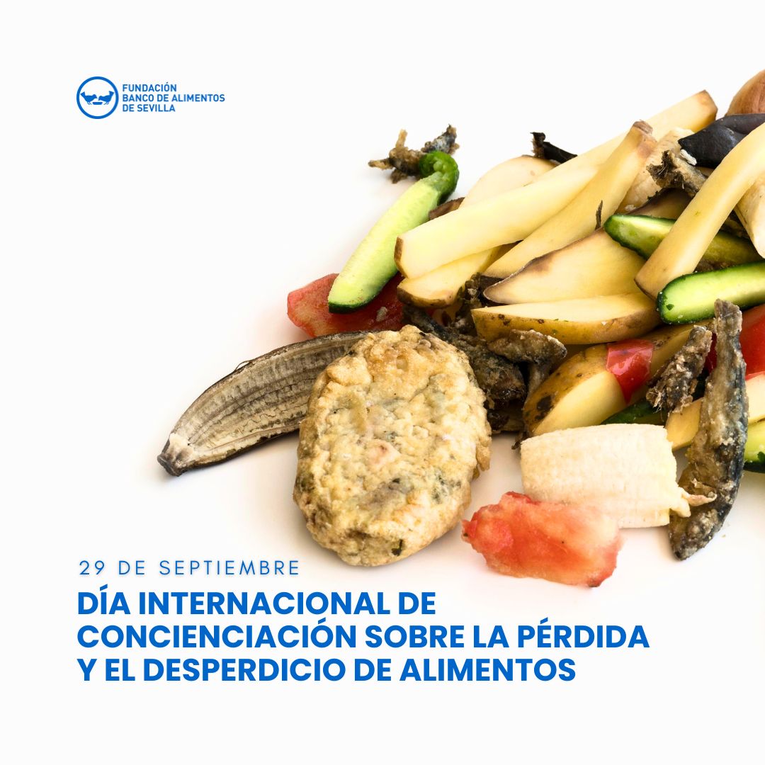 B_Alim_Sev's tweet photo. Ayer se celebró el Día Internacional de Concienciación sobre la Pérdida y el Desperdicio de Alimentos 2024, una fecha que reivindicamos desde el Banco de Alimentos de Sevilla porque cada día se desperdician toneladas de alimentos en el mundo 🌎🚯
#ThinkEatSave #FoodWaste #BAS https://t.co/tPlX1vgHNx