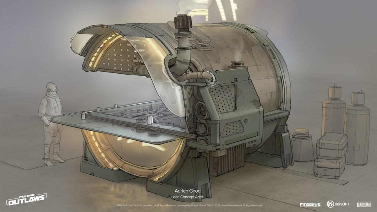 Kur0bot's tweet image. Star Wars Outlaws art blast has dropped! 🔥🔥
Mostly worked on the street food feature, the Sabacc, Arcade games, Fathier races, and few quests.
I think we managed to stay true to the original movies designs, and proposed an immersive world to the player.