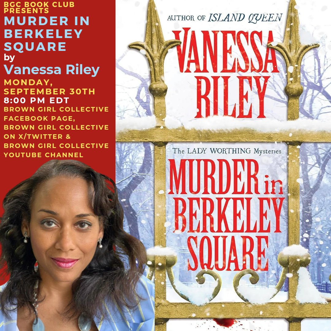 Come on in the room tonight for a conversation with <a href="/VanessaRiley/">Dr Vanessa Riley</a>!