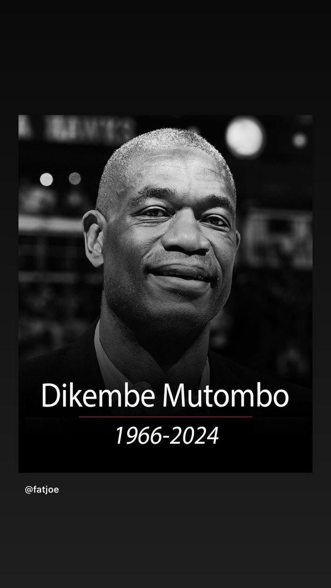 ChefJus's tweet image. All he did was help people and #africa #ripmutombo great human being #philanthropist
