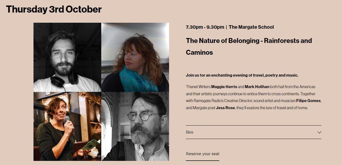 MargateBookie (@margatebookie) on Twitter photo Interested in the Nature of Belonging? Join <a href="/Maggie_harris54/">maggie harris</a> <a href="/MarkHolihan/">Mark Holihan</a>, <a href="/jessicatroses/">Jessica T Rose</a>, <a href="/FilipeBaBaBoom/">Filipe Gomes</a> at <a href="/margateschool/">The Margate School</a> on Thursday 3rd October
margatebookie.com/themargateweek Interested in the Nature of Belonging? Join <a href="/Maggie_harris54/">maggie harris</a> <a href="/MarkHolihan/">Mark Holihan</a>, <a href="/jessicatroses/">Jessica T Rose</a>, <a href="/FilipeBaBaBoom/">Filipe Gomes</a> at <a href="/margateschool/">The Margate School</a> on Thursday 3rd October
margatebookie.com/themargateweek