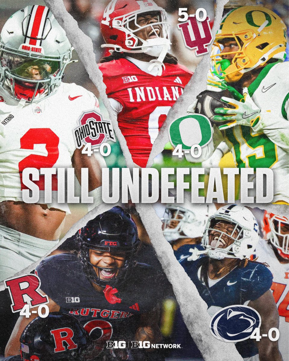 And then there were five following Week 5 💯

#B1GFootball