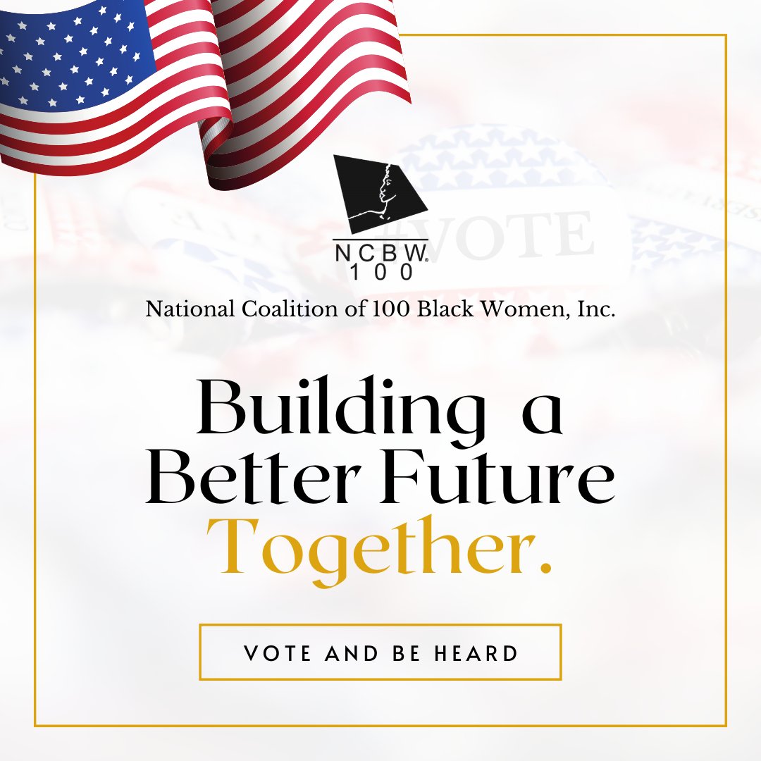 NCBWSNJ's tweet photo. Building a Better Future Together
When we vote,we’re not just voting for ourselves;we’re voting for our children,our families, and our communities. Together, we can shape a brighter,more equitable future. Visit https://t.co/nOquKcDskJ 
#NC100BWINC #FutureIsFemale #VoteForTomorrow https://t.co/hjOoVcZbEG