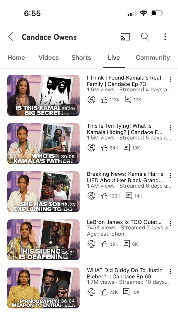 RealCandaceO's tweet image. There are just 4 people beside me working on my podcast everyday. 
Our last 6 episodes crossed 1 million views within 24 hours on YouTube and we are #1 in News and #3 overall in podcasts.
Thank you ALL so much. Not enough words to express our gratitude for your belief in us.